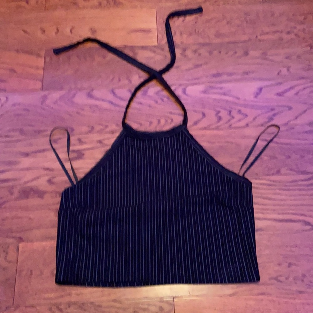 Striped tie shirt
